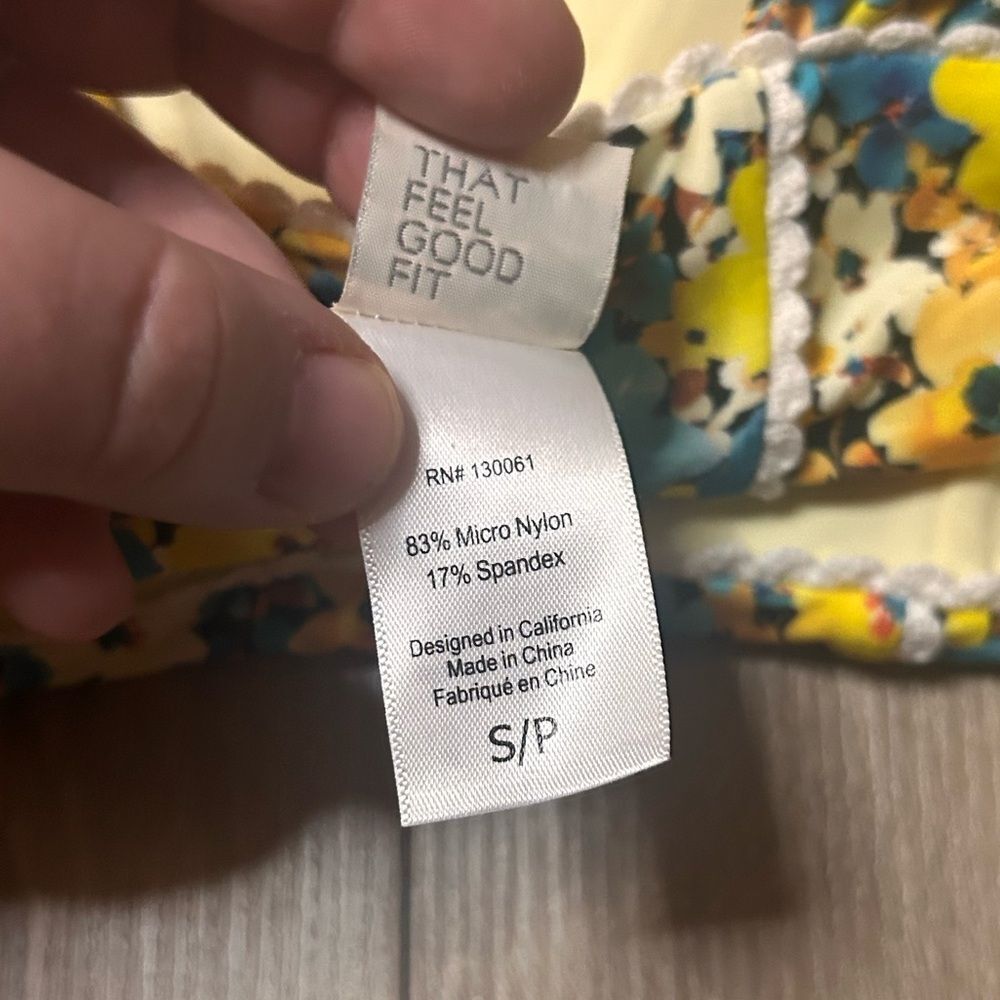 L*Space Gizelle Daisy Diamond Bikini Top Size Small - Picture 4 of 8